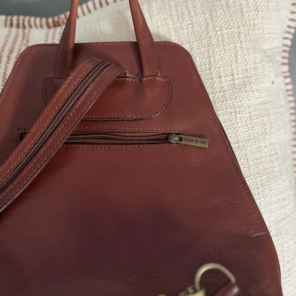 SIMONA FERRI Mini Leather Backpack - Picture 5 of 7